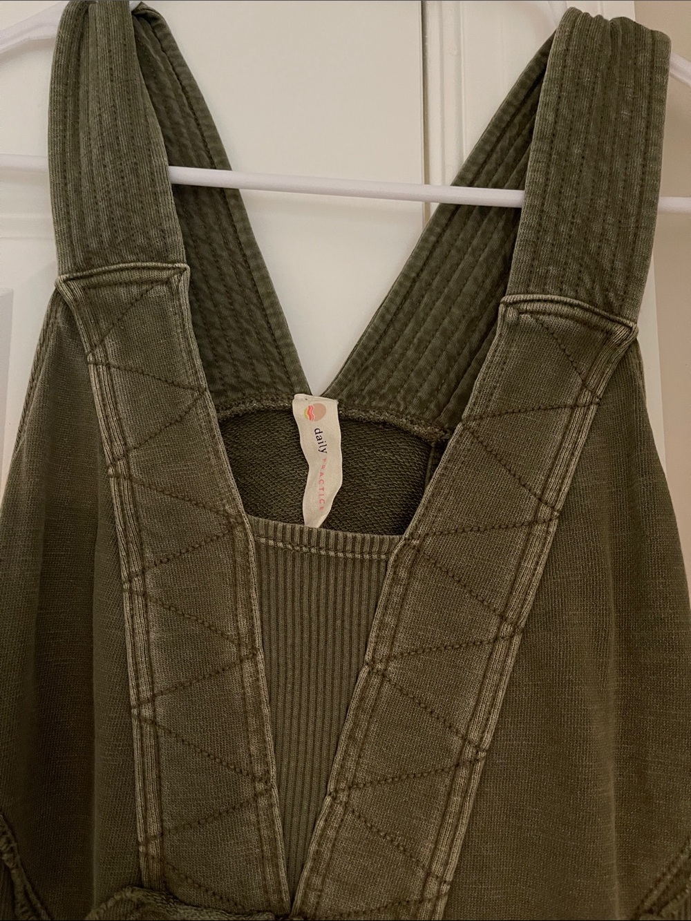 Anthropologie Olive Green Wide-Leg Jumpsuit - Picture 3 of 5